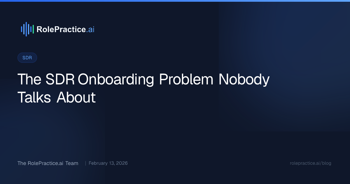 The SDR Onboarding Problem Nobody Talks About