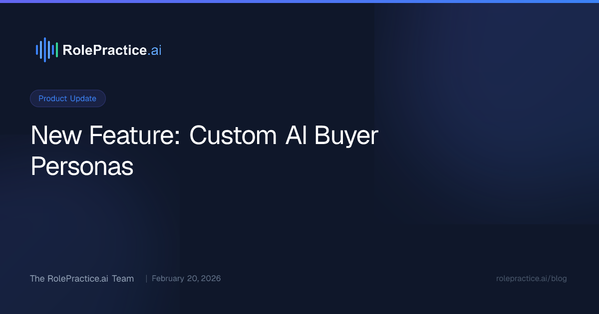 New Feature: Custom AI Buyer Personas