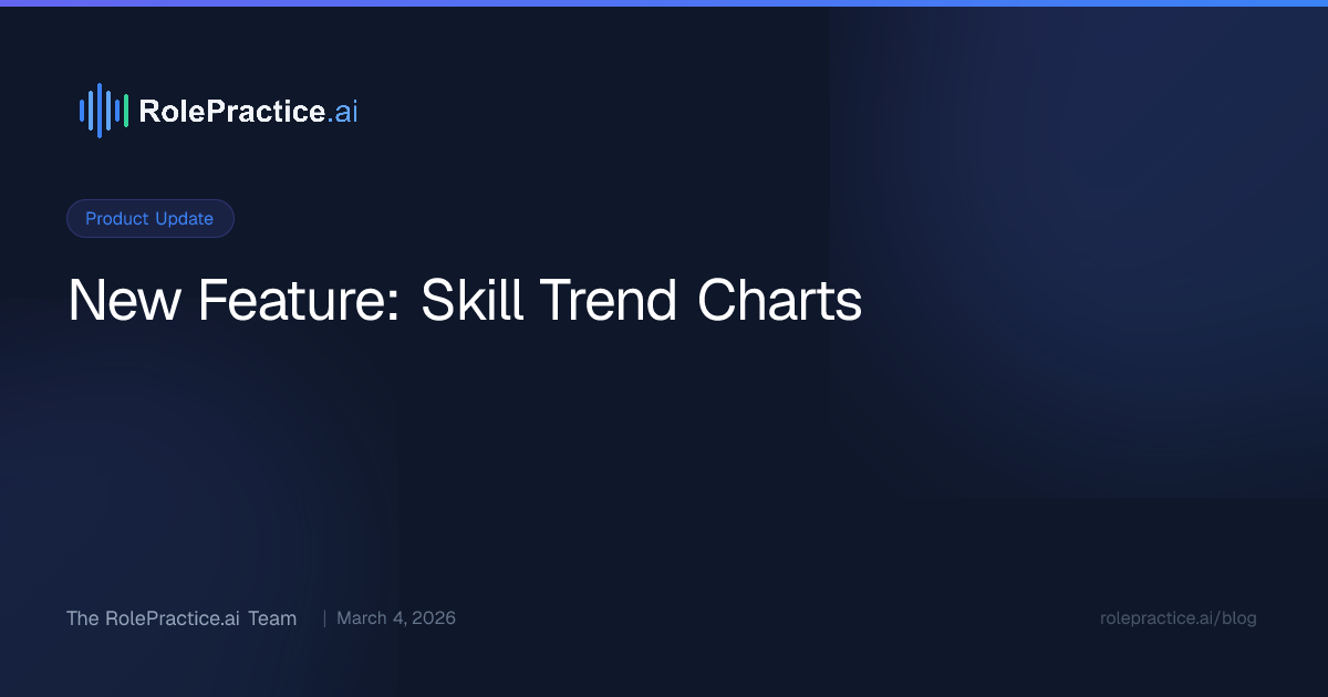 New Feature: Skill Trend Charts