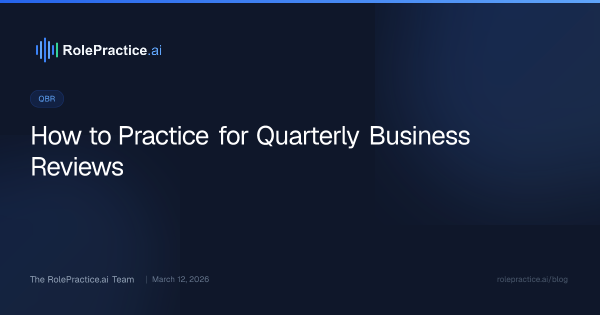 How to Practice for Quarterly Business Reviews